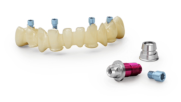 DEDICAM Bridges, screw-retained on bar abutments Passive-Fit